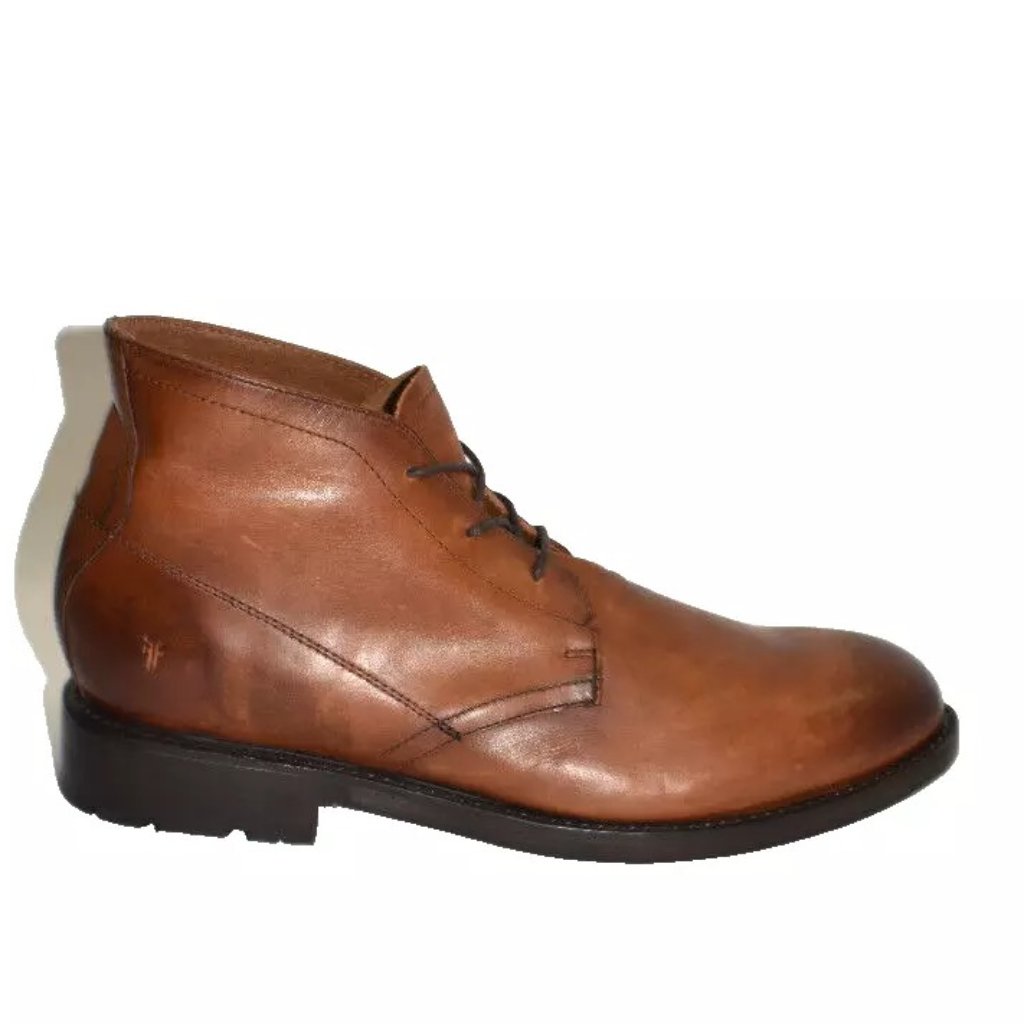 New! Frye Bowery Chukka Boot Cognac Brown Size 11 D Fr40119 Dd314a